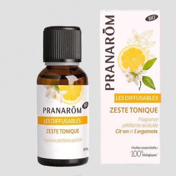 LES DIFFUSABLES ZESTE TONIQUE PRANAROM Bio - 30 ml