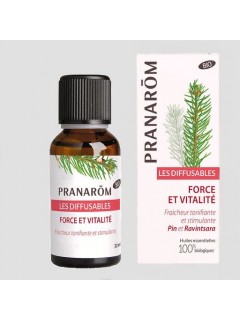 LES DIFFUSABLES FORCE ET VITALITÉ PRANAROM Bio - 30 ml